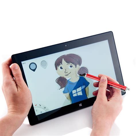 Stylet Universel Ecran Tactile Smartphone Et Tablette Rouge Fran Ais