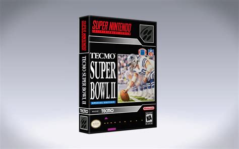 Gaming Relics Super Nintendo Vertical Style Tecmo Super Bowl Ii