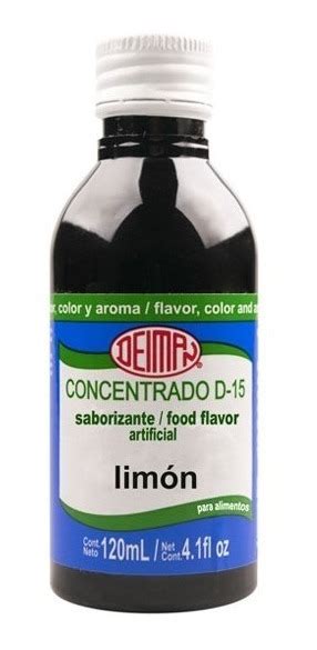 Concentrado De Limón 120ml Deiman Color Sabor Y Aroma Agranek