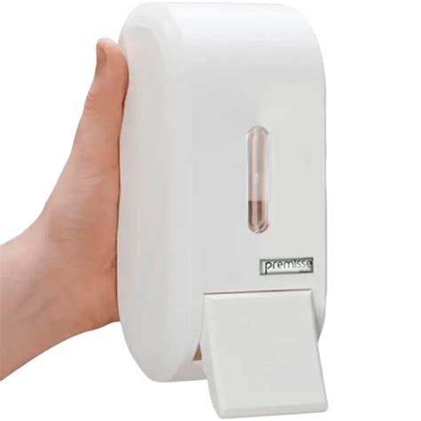 Dispenser Para Sabonete Líquido 400Ml Reservatório Branco Compacta