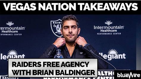 Brian Baldinger On The Raiders Newest Additions Stand Out Players In