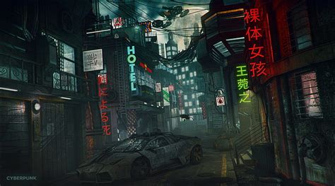 1920x1080px | free download | HD wallpaper: Futuristic, City, Street ...