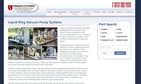 Unique Systems Inc Vacuum Pump Manufacturers