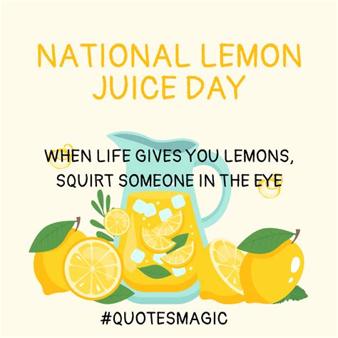 The National Lemon Juice Day Poster