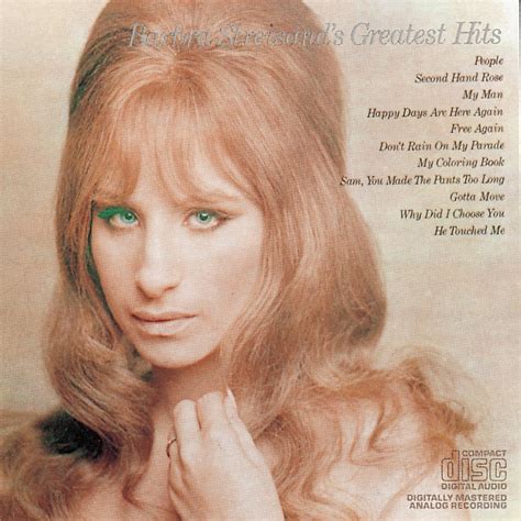 Streisand Barbra Barbra Streisands Greatest Hits Music