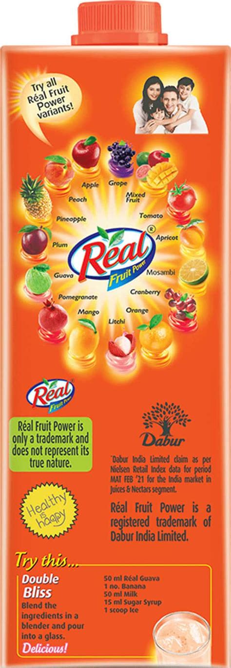 Buy REAL FRUIT POWER GUAVA JUICE 1L Online Get Upto 60 OFF At PharmEasy