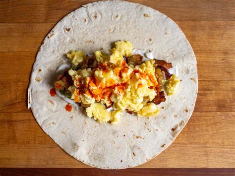 Bacon Egg And Cheese Breakfast Burrito Recipe