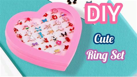 How To Make Paper Ring Set With Ring Box Homemade Cute Ring Set Diy Ring How To Make Ring