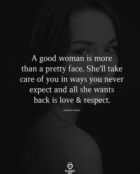 A Woman Is More Than A Pretty Face Shell Take Care Of You In Ways You