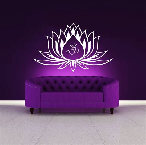 Wall Decals Lotus Flower Vinyl Sticker Decal By Trendywalldecals