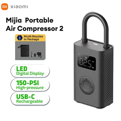 Xiaomi-Air-Pump-2-Portable-Electric-Air-Compresso-5V-150PSI ...