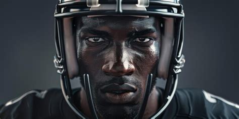 American Football Players On The Field Generative Ai Premium Ai