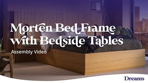 Morten Wooden Bed Frame With Bedside Tables Assembly Video Dreams