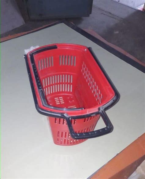 Plastic Drum Trolley Shopping Trolleys And Baskets For Supermarket At