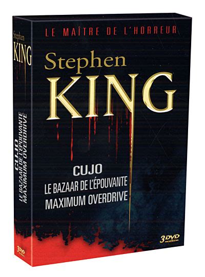 Cujo Le Bazaar de l épouvante Maximum Overdrive Coffret Stephen