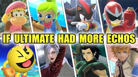 18 Echo Fighter Skins 1 Minute Mods Shorts Compilation Super Smash Bros Ultimate Youtube