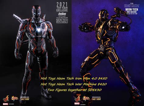 Sale Cosbaby Hot Toys Iron Man Neon Tech 4 0 War Machine 1 6 Scale
