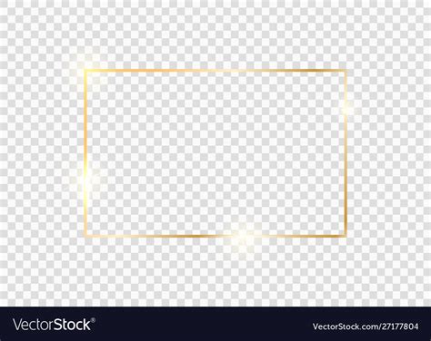 Gold Square Border Vector Hd Png Images Gold Square Frame Border Glow