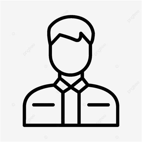 User Line Icon Vector Account Profile User Png And Vector With