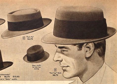 1950s Mens Hats Styles And History