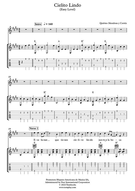 Cielito Lindo Guitar Chords