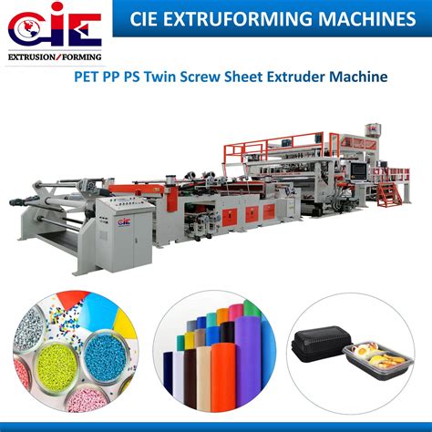 Thermoforming APET PLA PETG Sheet 3 Roll Calender Extrusion Line