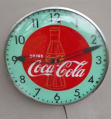 S Original Drink Coca Cola Gold Bottle Round Pam Clock