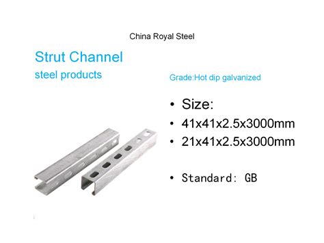 Custom Hot Rolled Steel Profile Unistrut C Channel Steel Price