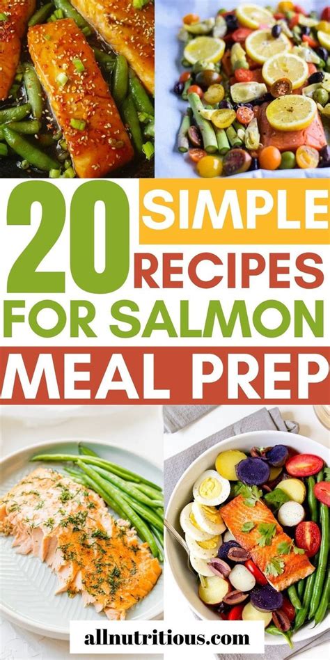 20 Easy Salmon Meal Prep Recipes Recipe Salmon Meal Prep Meal Prep Clean Eating Clean Meal