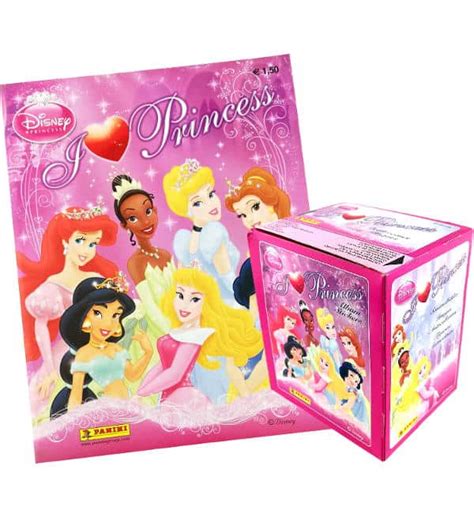 Panini Disney I Love Princess Stickers Album Boîte de 50 pochettes