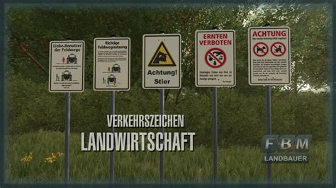 FBM22 Verkehrszeichen Landwirtschaft Forbidden Mods Einfach