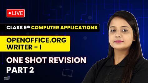 Openoffice Org Writer I One Shot Revision Part Class Computer