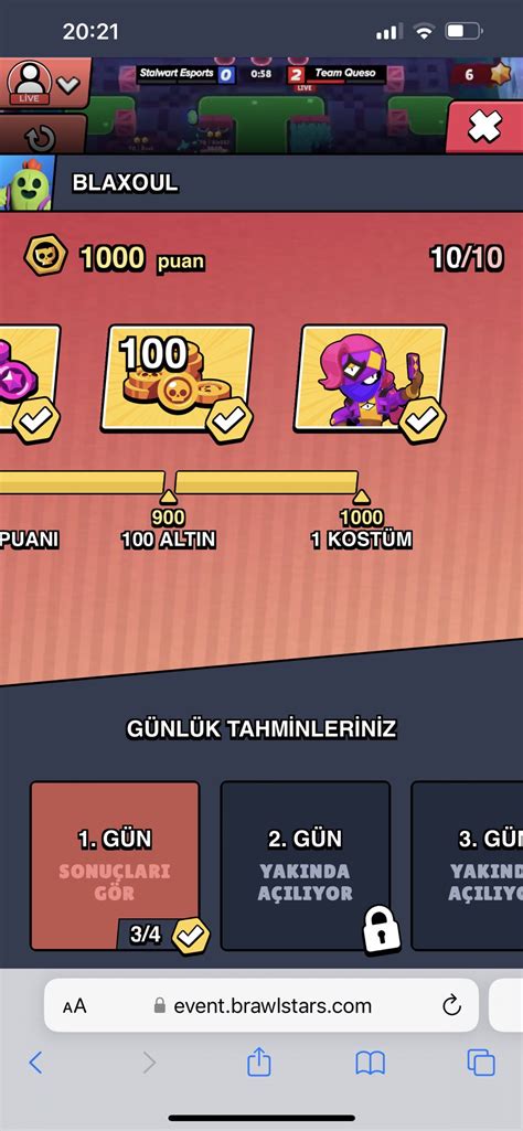 Onur Bilge On Twitter Brawl Stars şampiyonası Ilk Günden 1000 Puanı Tamamladık Ve Sinirli Tara