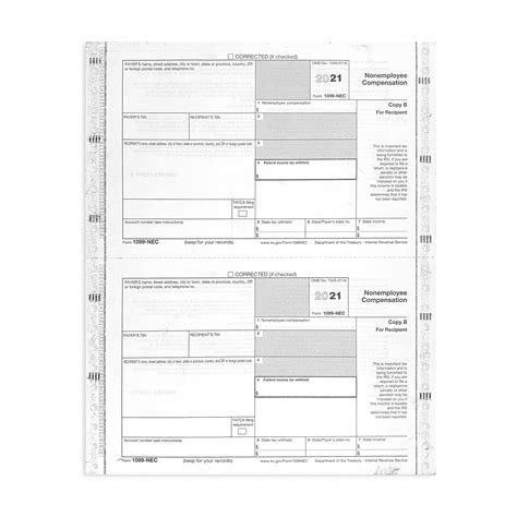 Buy Blue Summit Supplies Nec Part Carbonless Tax Forms For