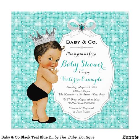 Create Your Own Invitation Boy Baby Shower Card Baby