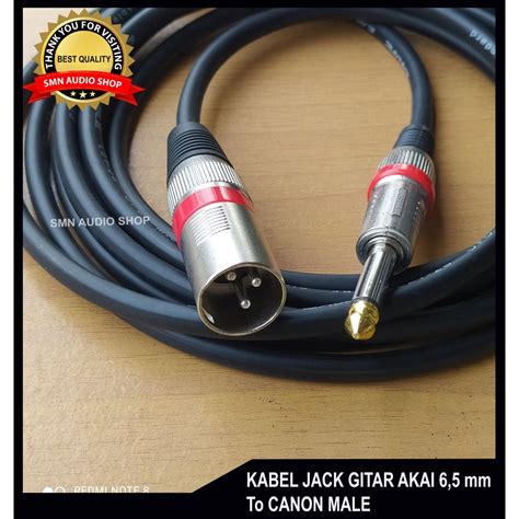 Jual Kabel Jack Gitar To Mixer Jack Xlr Male To Akai Mono Shopee