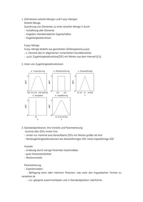 Teil 2 Frage Von Folien Definitionen Scharfe Mengen Und Fuzzy