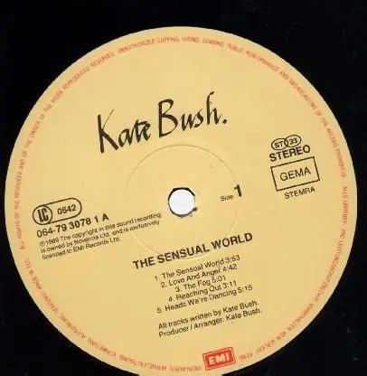 The Sensual World By Kate Bush Lp With Recordsale Ref