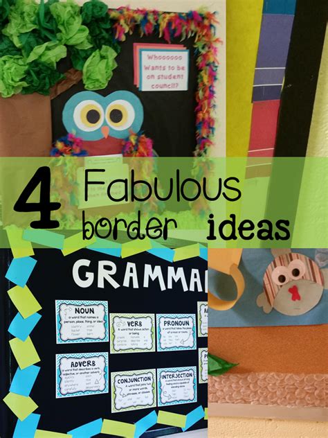 Four (Plus) Fabulous Bulletin Board Border Ideas - Teaching Fourth and ...