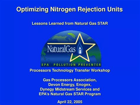 Ppt Optimizing Nitrogen Rejection Units Powerpoint Presentation Free