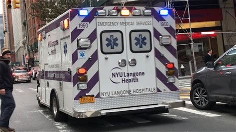 NYU LANGONE MEDICAL CENTER EMS AMBULANCE RESPONDING ON PARK AVENUE