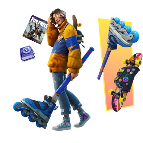 Fortnite Skate Park Royalty Pack Item Bundle Png Pictures Images