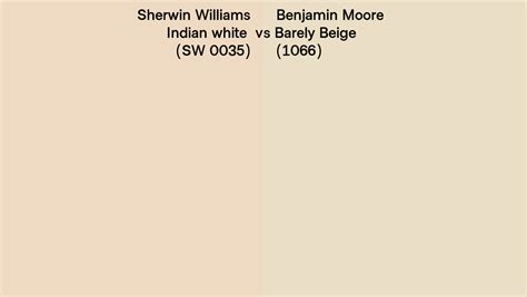 Sherwin Williams Indian White SW 0035 Vs Benjamin Moore Barely Beige