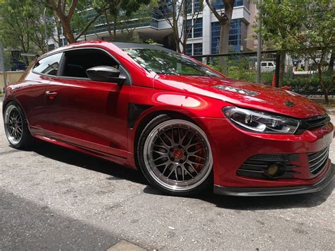 Volkswagen Scirocco Red Bbs Lm Wheel Front