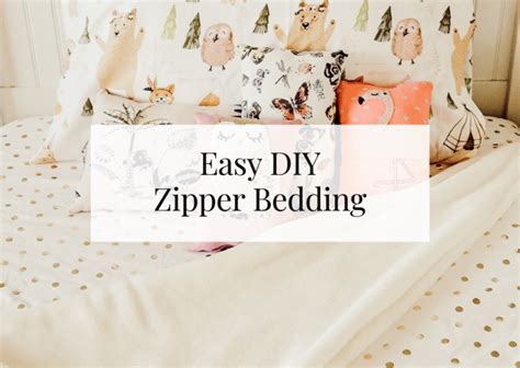 Easy DIY Zipper Bedding