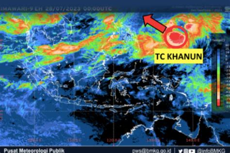 Ada Siklon Tropis Khanun Bmkg Waspada Gelombang Tinggi Dan Hujan