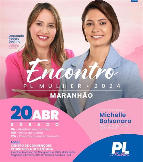 Michelle Bolsonaro Desembarca Em S O Lu S Dia Blog Do Gl Ucio