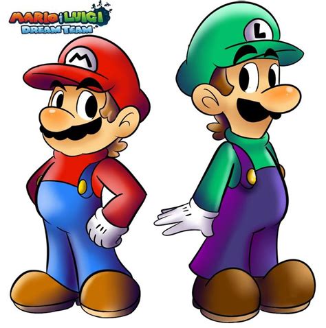 Mario And Luigi Dream Team By Raygirl12 On Deviantart Mario And Luigi Super Mario Art Mario