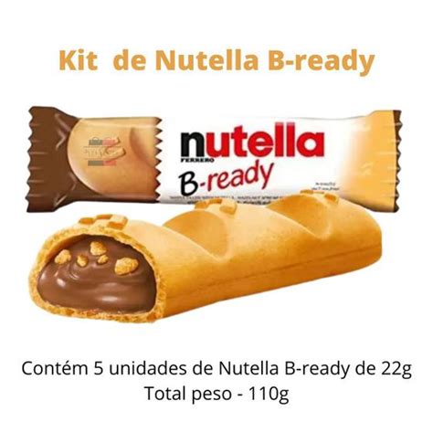 Kit Nutella B Ready Biscoitos Wafer Creme Unx G Ferrero Wafer