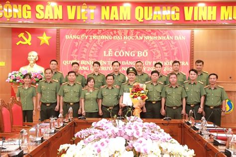 Hội nghị Ban Chấp hành Đảng bộ Trường Đại học An ninh nhân dân quý II